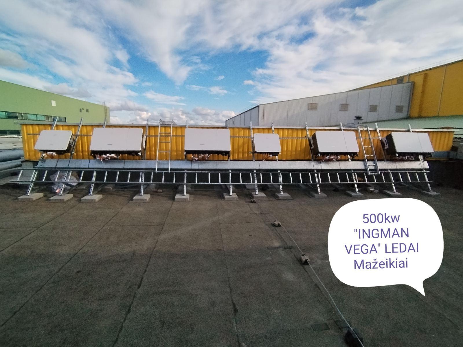 500 kW saulės elektrinė Ingman Vega ledai, Mažeikiai